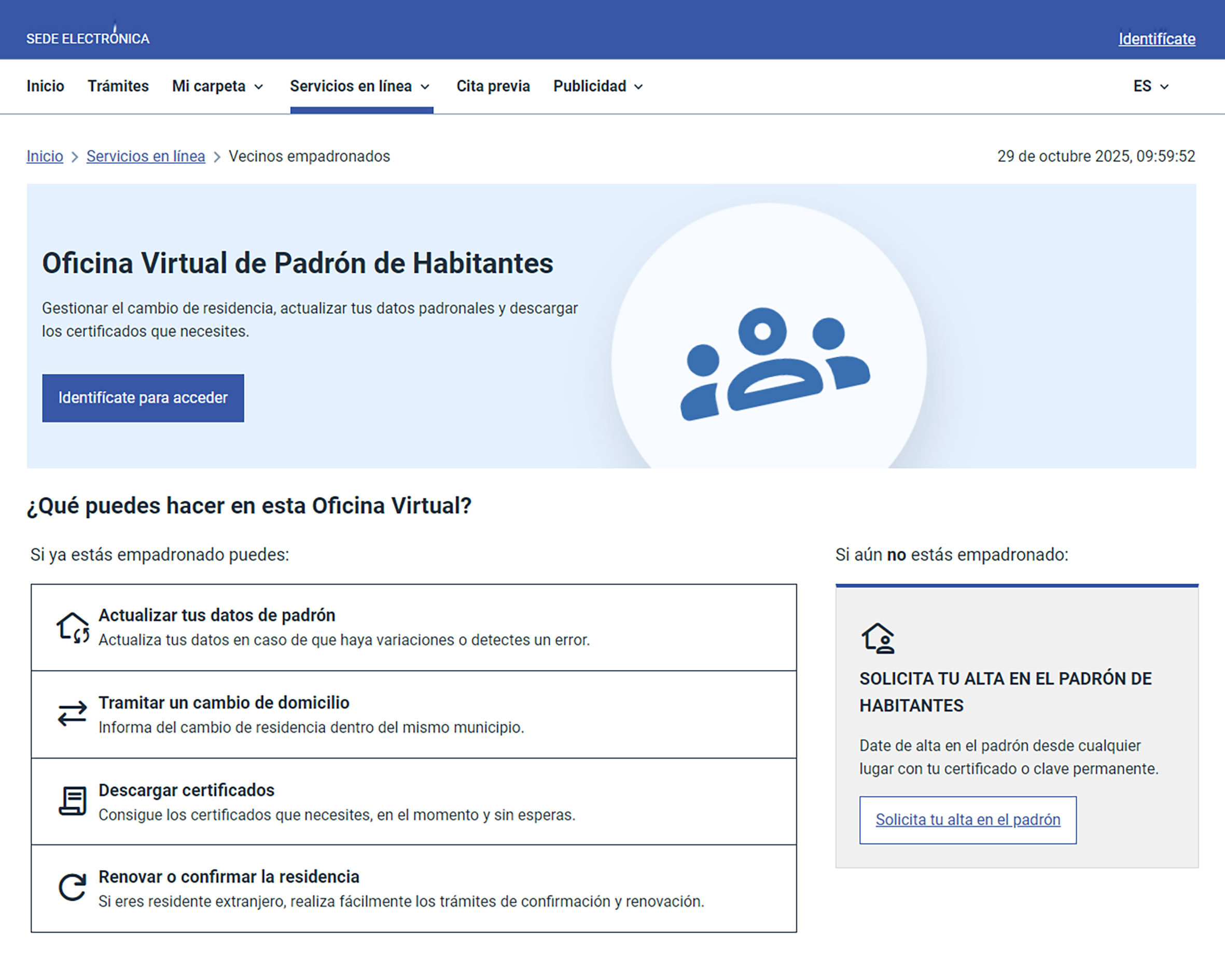 Las Torres de Cotillas pone en marcha su oficina virtual de padrón de habitantes