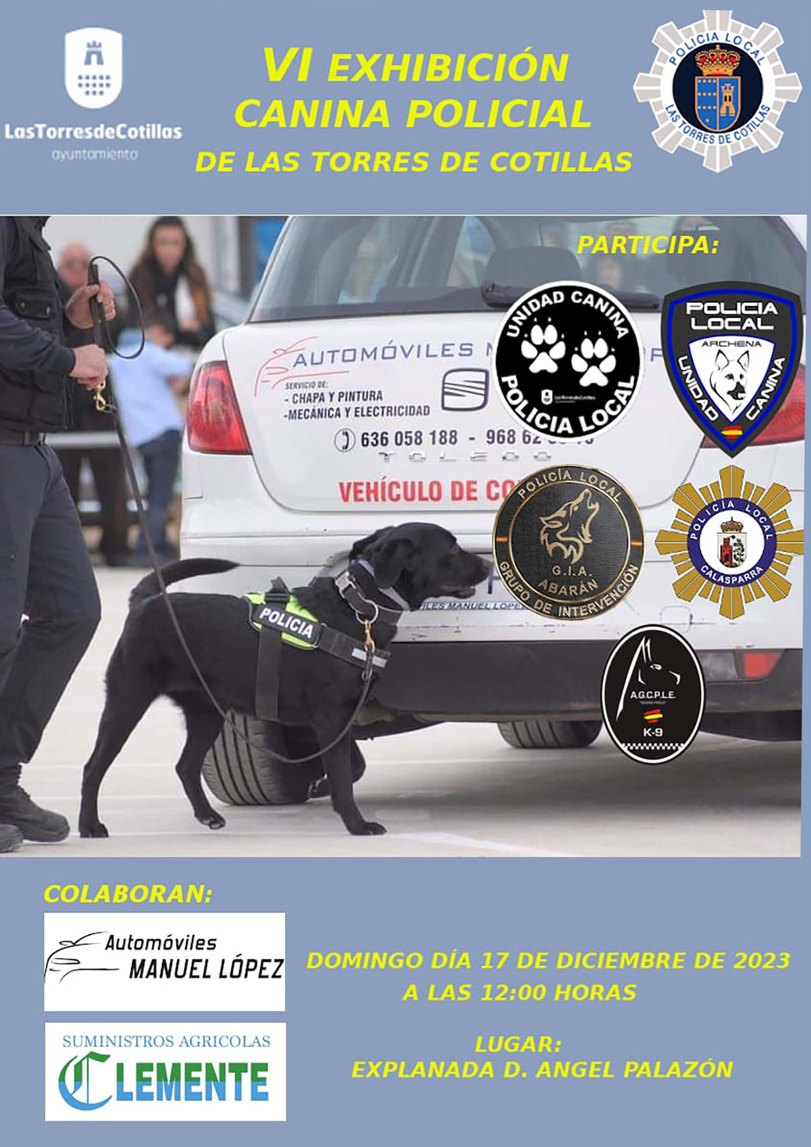 exhibición canina policial de Las Torres de Cotillas