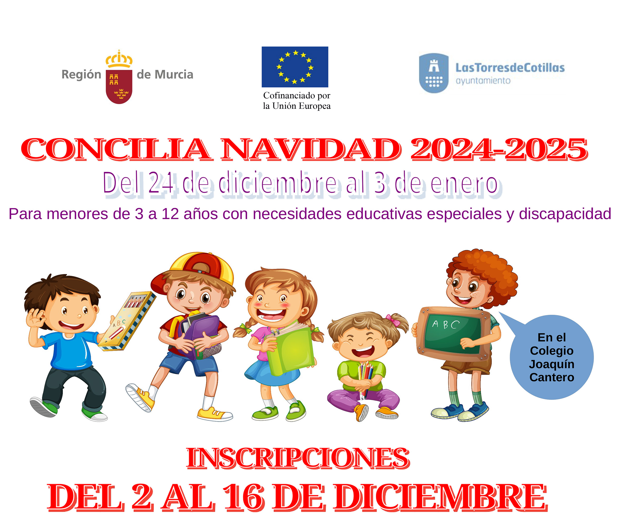 Una escuela de Navidad para menores con necesidades educativas especiales