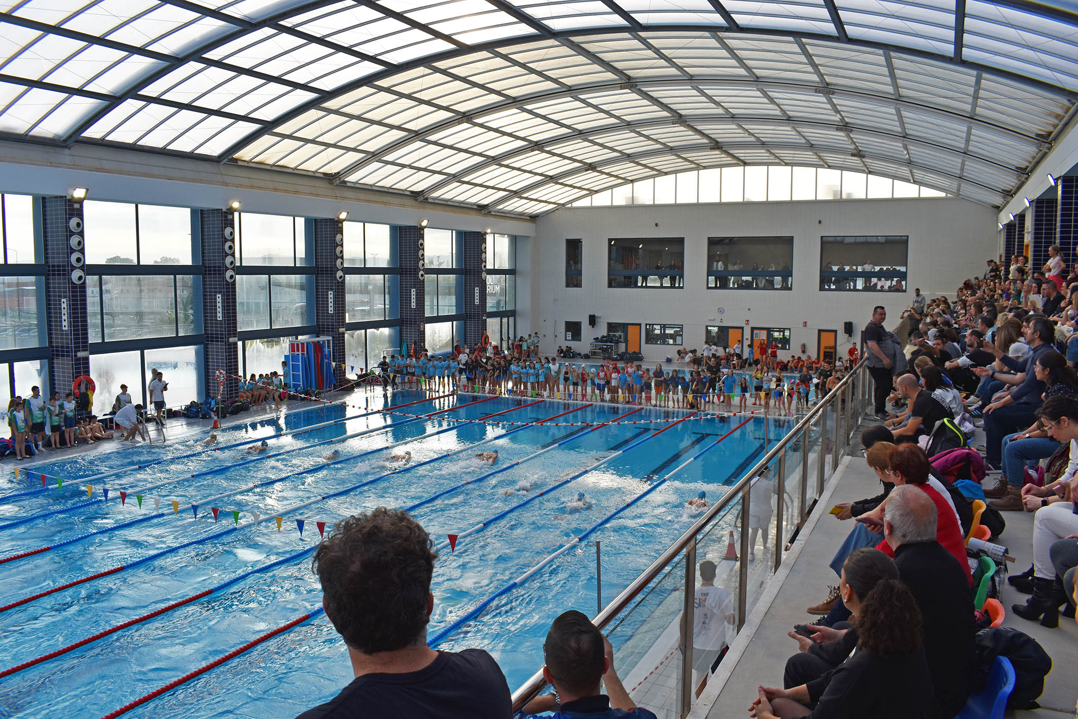 Unos 300 nadadores participan en Las Torres de Cotillas en la segunda cita de la liga regional pre-benjamín, benjamín y alevín de natación 