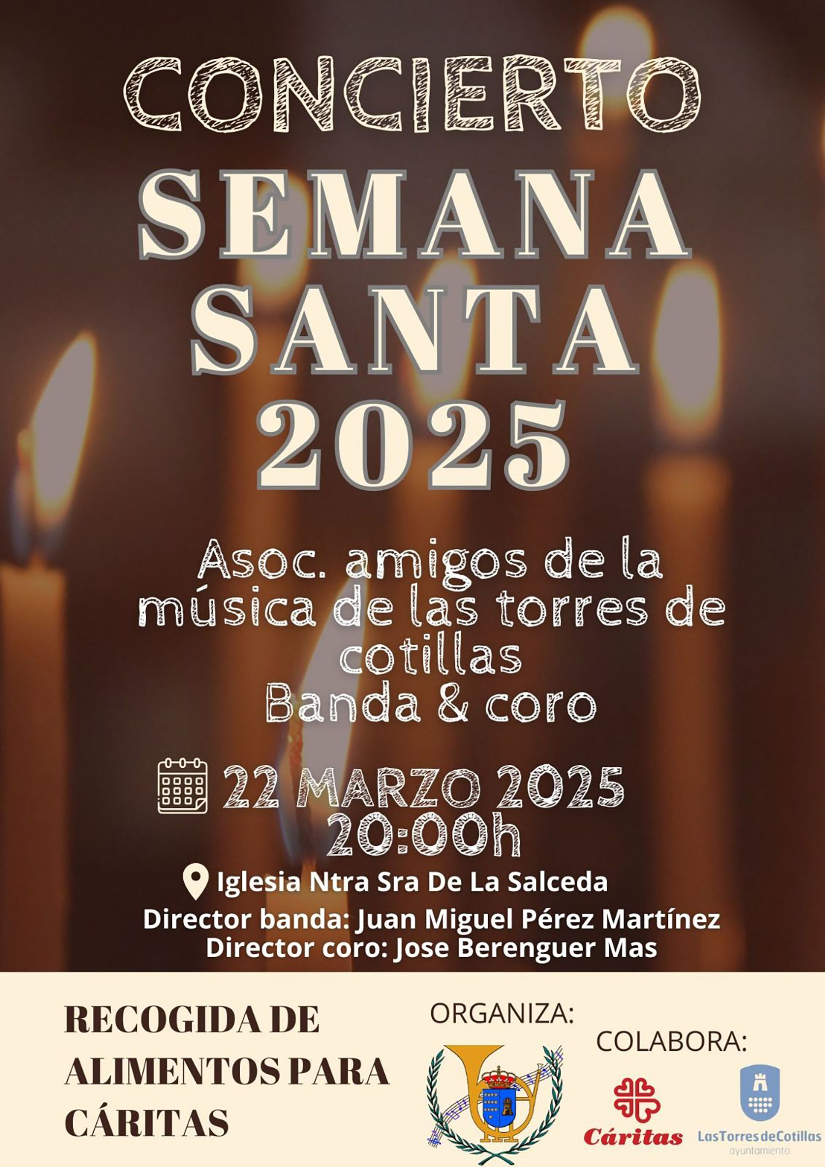 La asociación Amigos de la Música de Las Torres de Cotillas recogerá alimentos en su concierto de Semana Santa