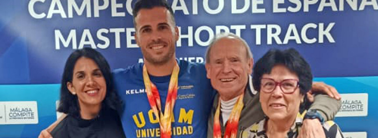 Los Salinas se cuelgan un oro, dos platas y un bronce en el campeonato de España de atletismo máster