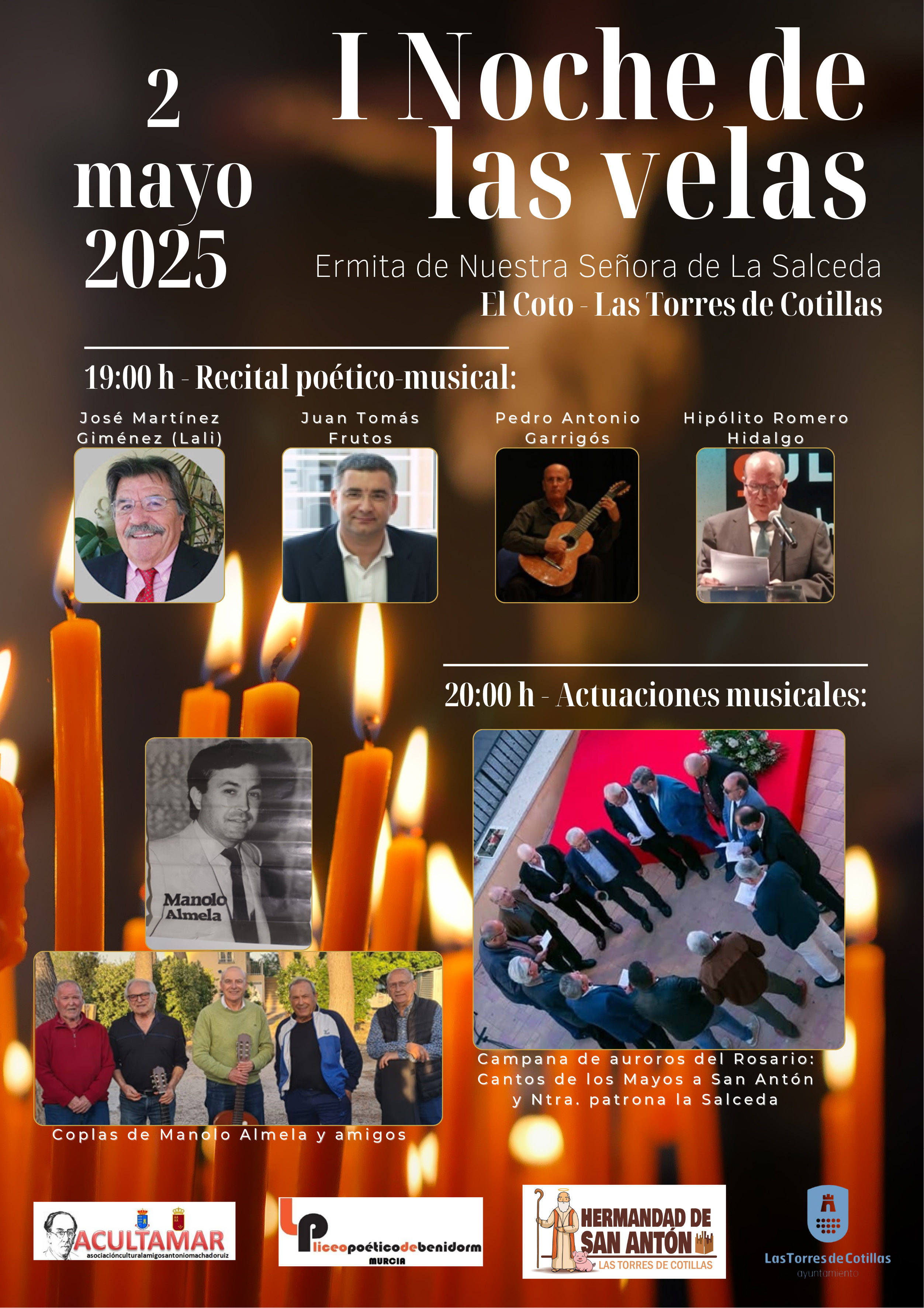 Las Torres de Cotillas celebrará su “I Noche de las velas” con música y poesía 