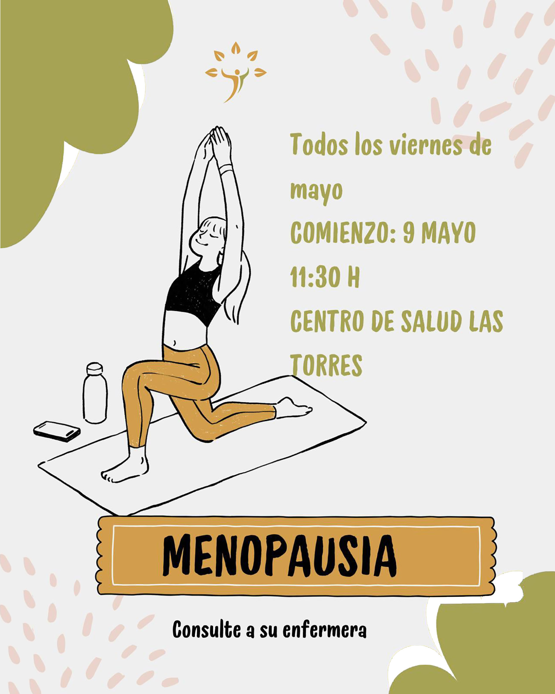 El centro de salud impartirá en mayo talleres gratuitos sobre menopausia y suelo pélvico