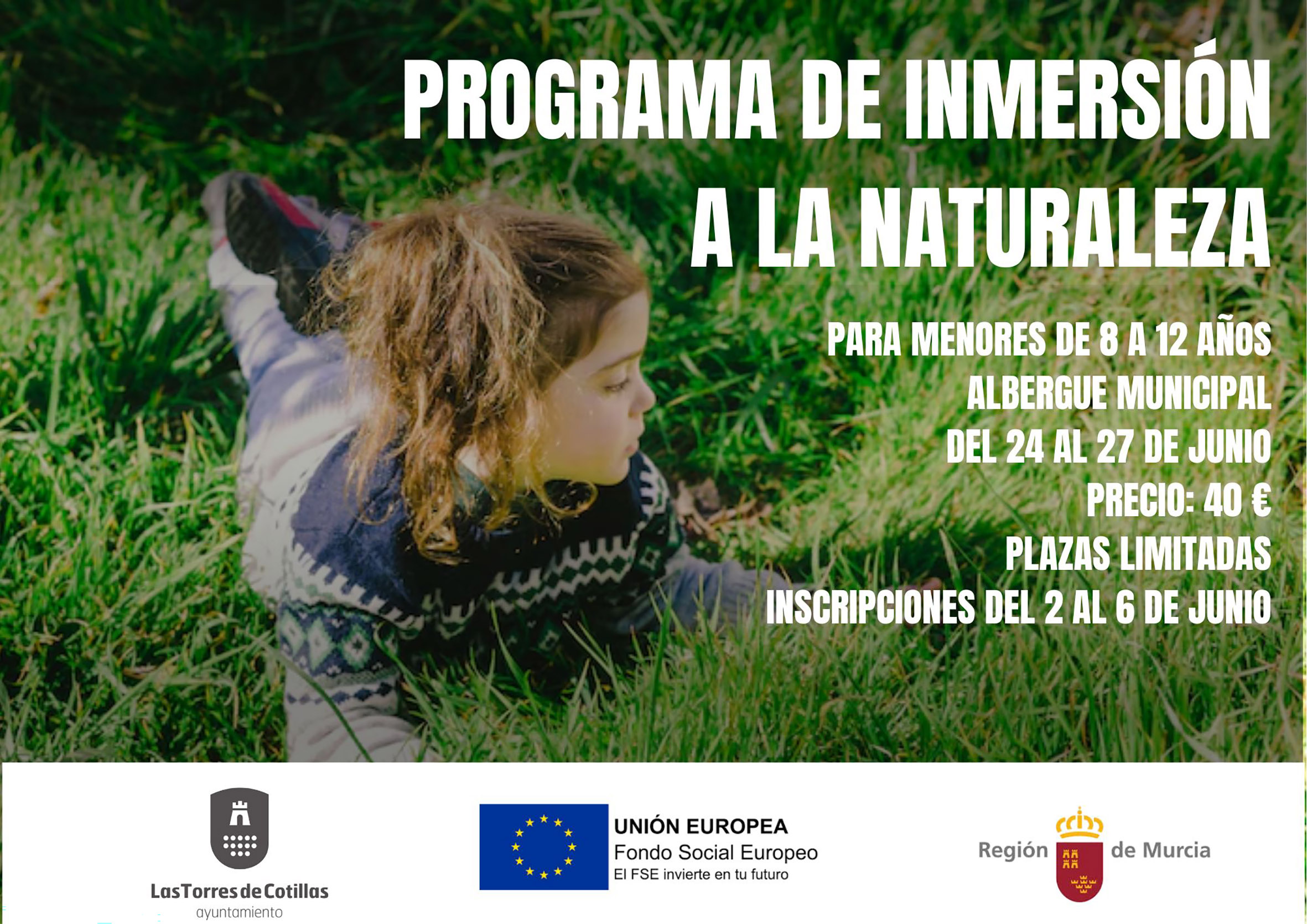La Concejalía de Familia propone un programa de inmersión a la naturaleza para niños de 8 a 12 años como herramienta de conciliación