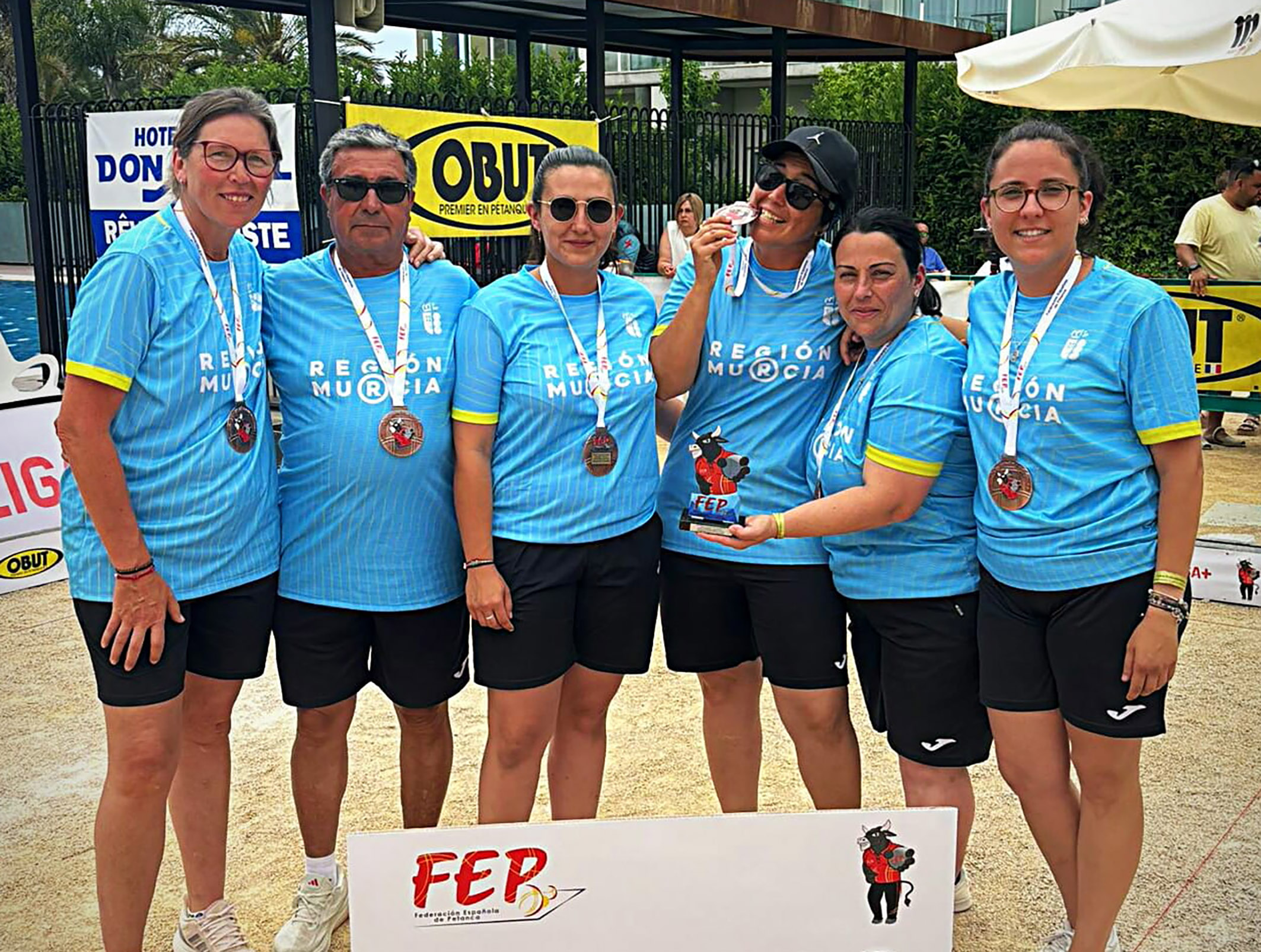 La torreña Irene Clara Bermúdez, bronce con la selección murciana en el campeonato de España de petanca