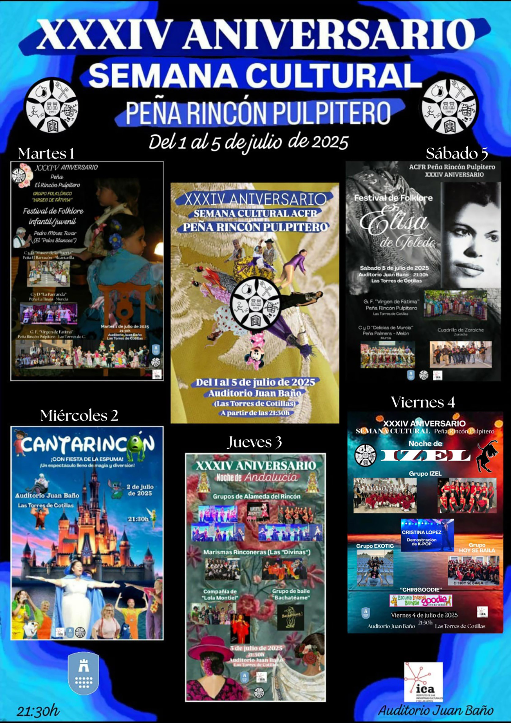 La peña Rincón Pulpitero celebra su XXXIV Semana Cultural con cinco días de música, folclore y diversión