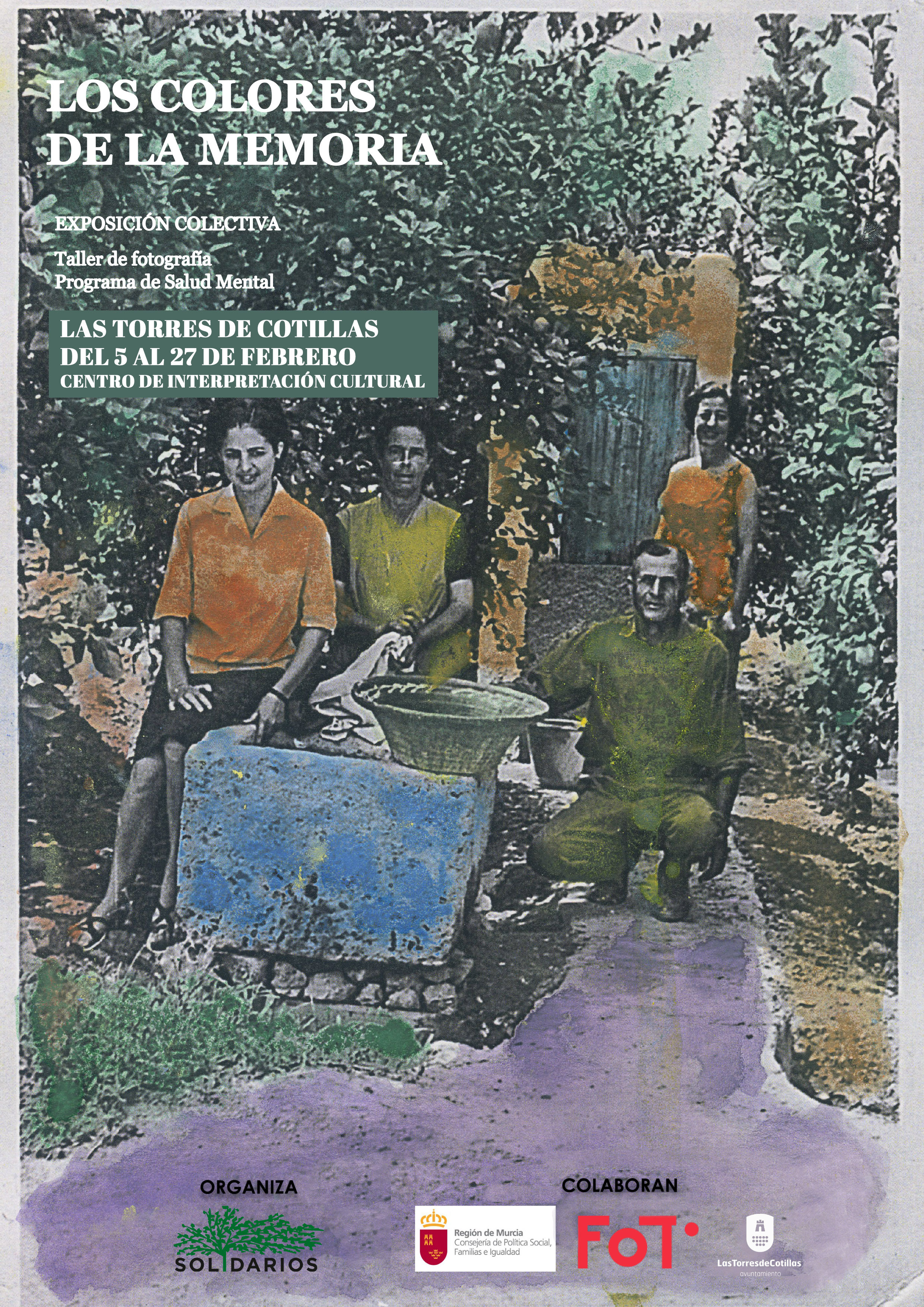 “Los colores de la memoria” llega a Las Torres de Cotillas como una exposición colectiva que une fotografía, pintura y salud mental