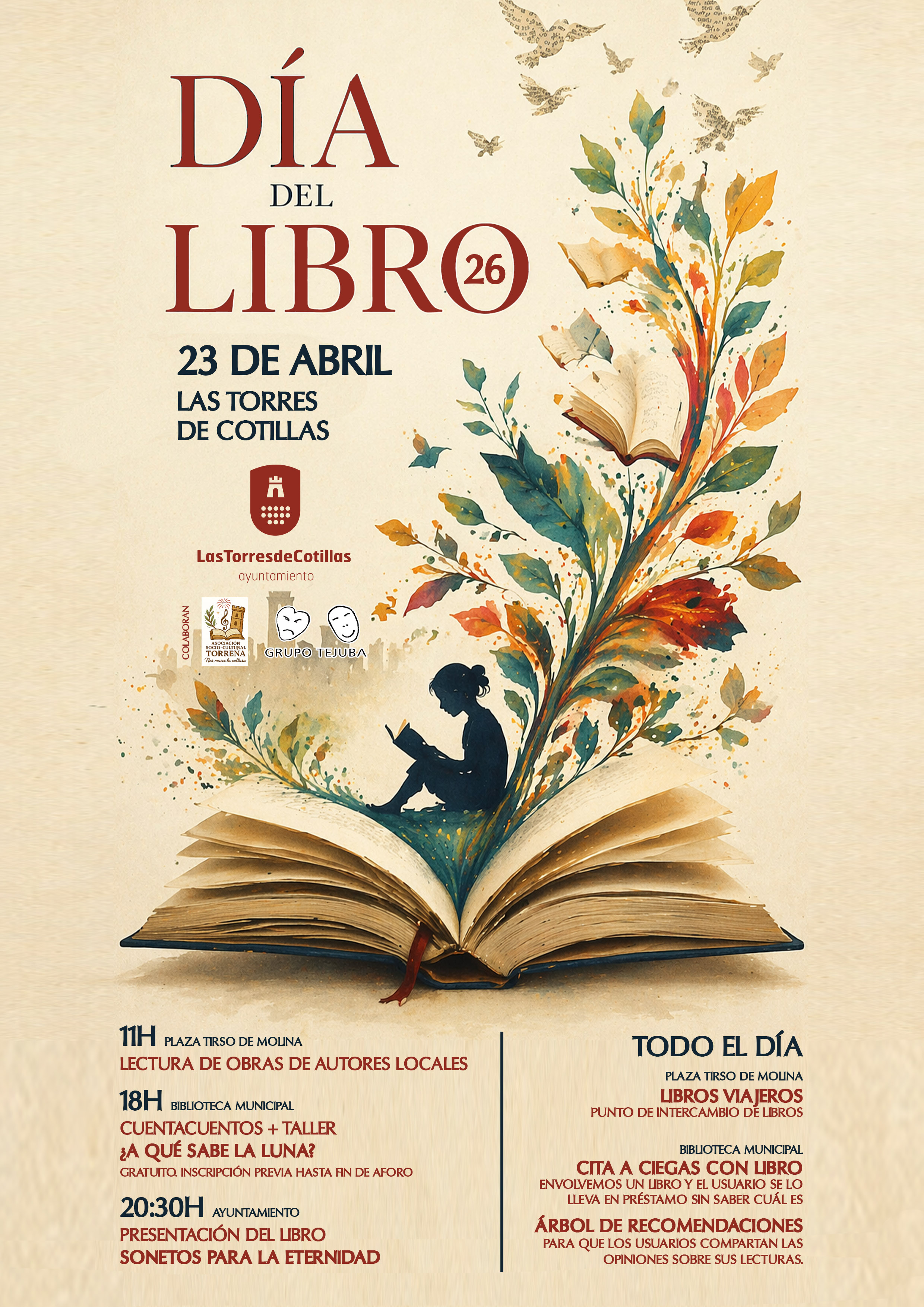 Una jornada repleta de actividades culturales para celebrar el Día del Libro