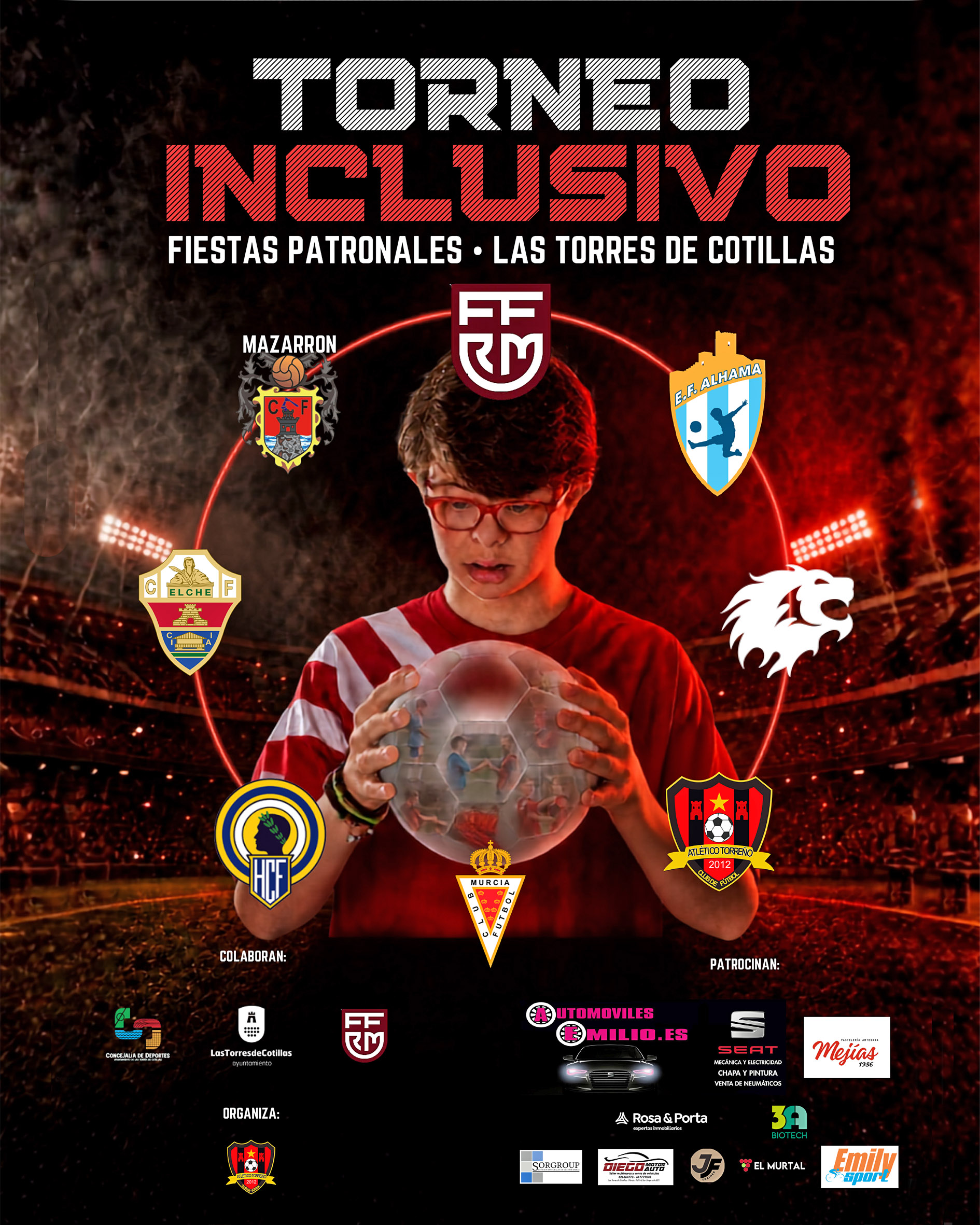 Elche CF, Real Murcia y Hércules CF, entre los participantes del torneo inclusivo de fútbol de las fiestas patronales
