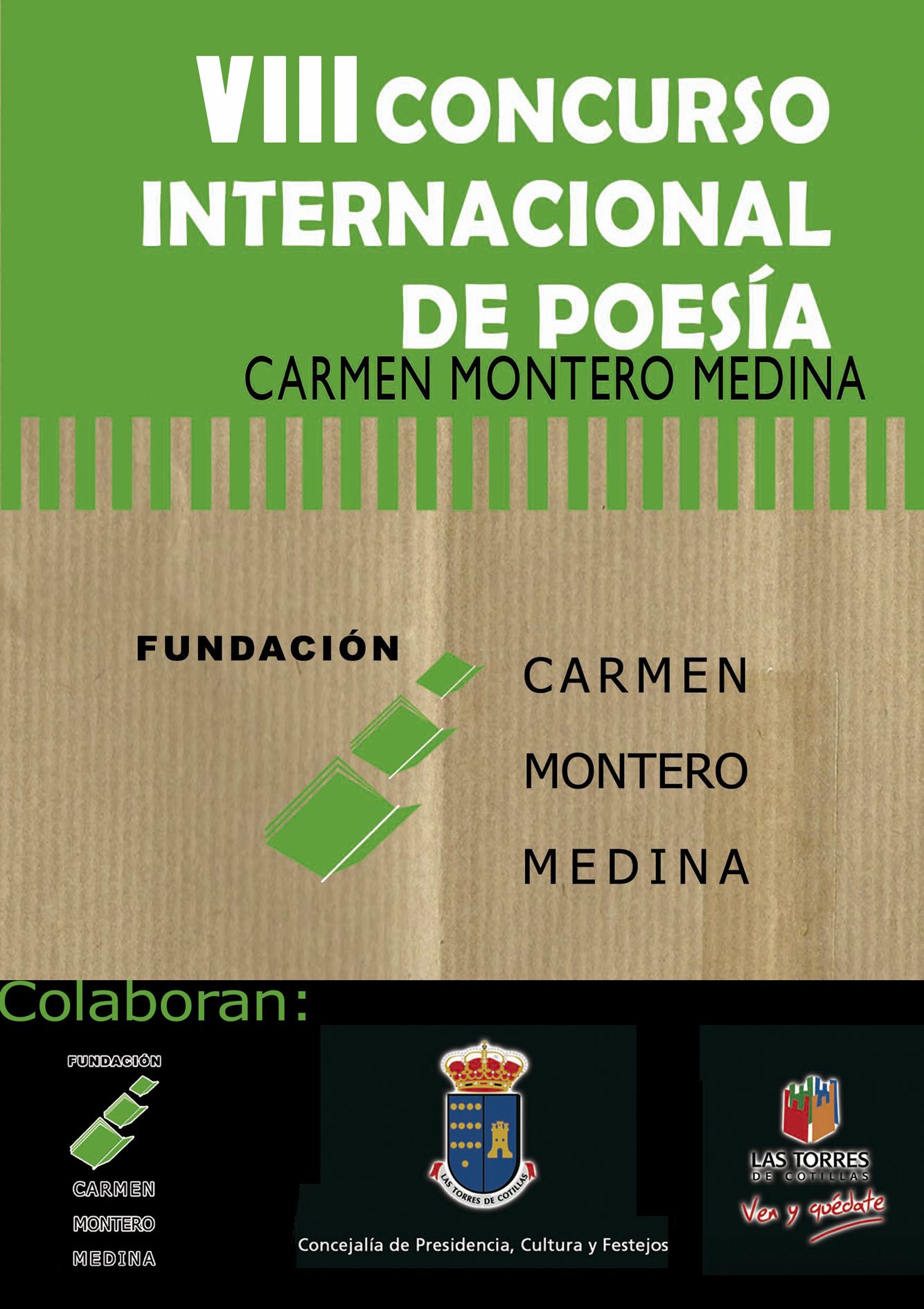 Cartel VIII Certamen Internacional de Poesía Carmen Montero Medina