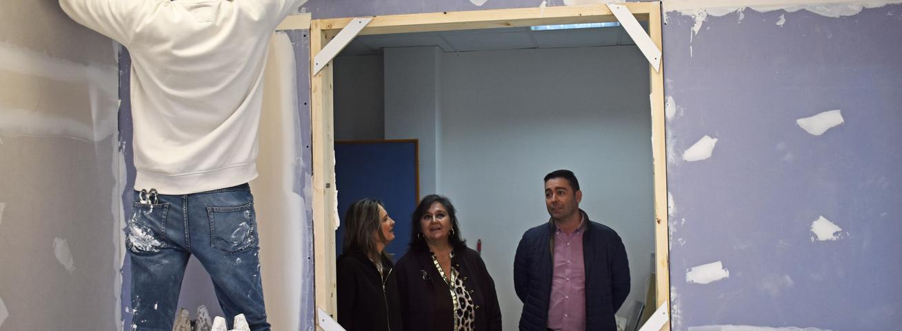 Comienzan las obras de adecuación y mejora de la funcionalidad del centro municipal de Los Pulpites