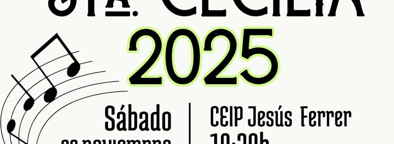 La asociación Amigos de la Música celebrará Santa Cecilia con un concierto en el CEIP Jesús Ferrer