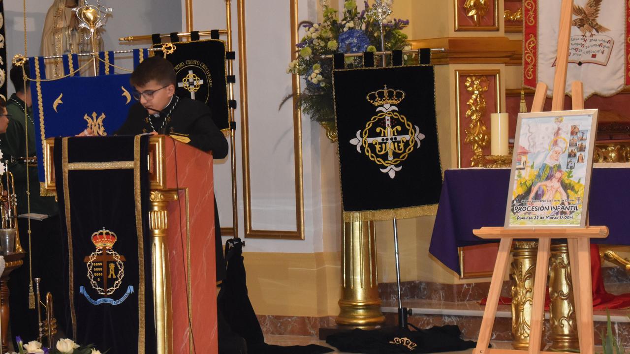 Antonio Moreno Fuentes ofrece un pregón infantil cargado de amor y fervor por la Semana Santa