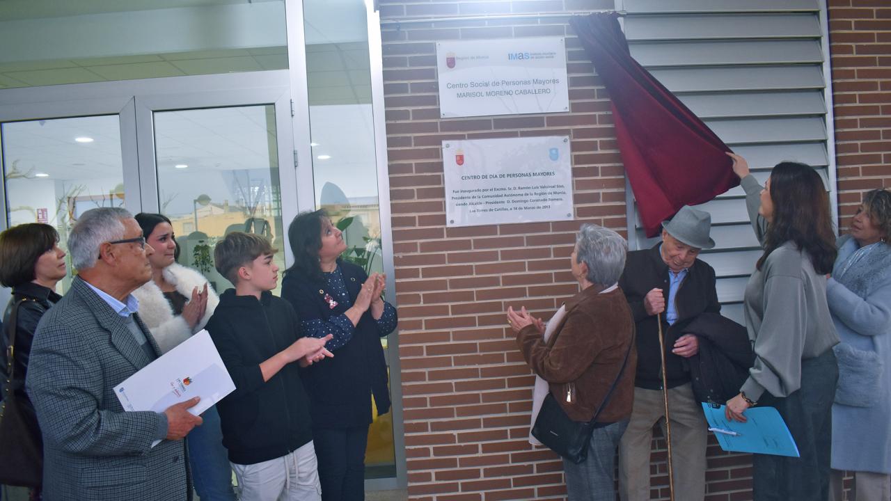El Centro Social de Personas Mayores cambia su nombre en homenaje a la añorada Marisol Moreno Caballero
