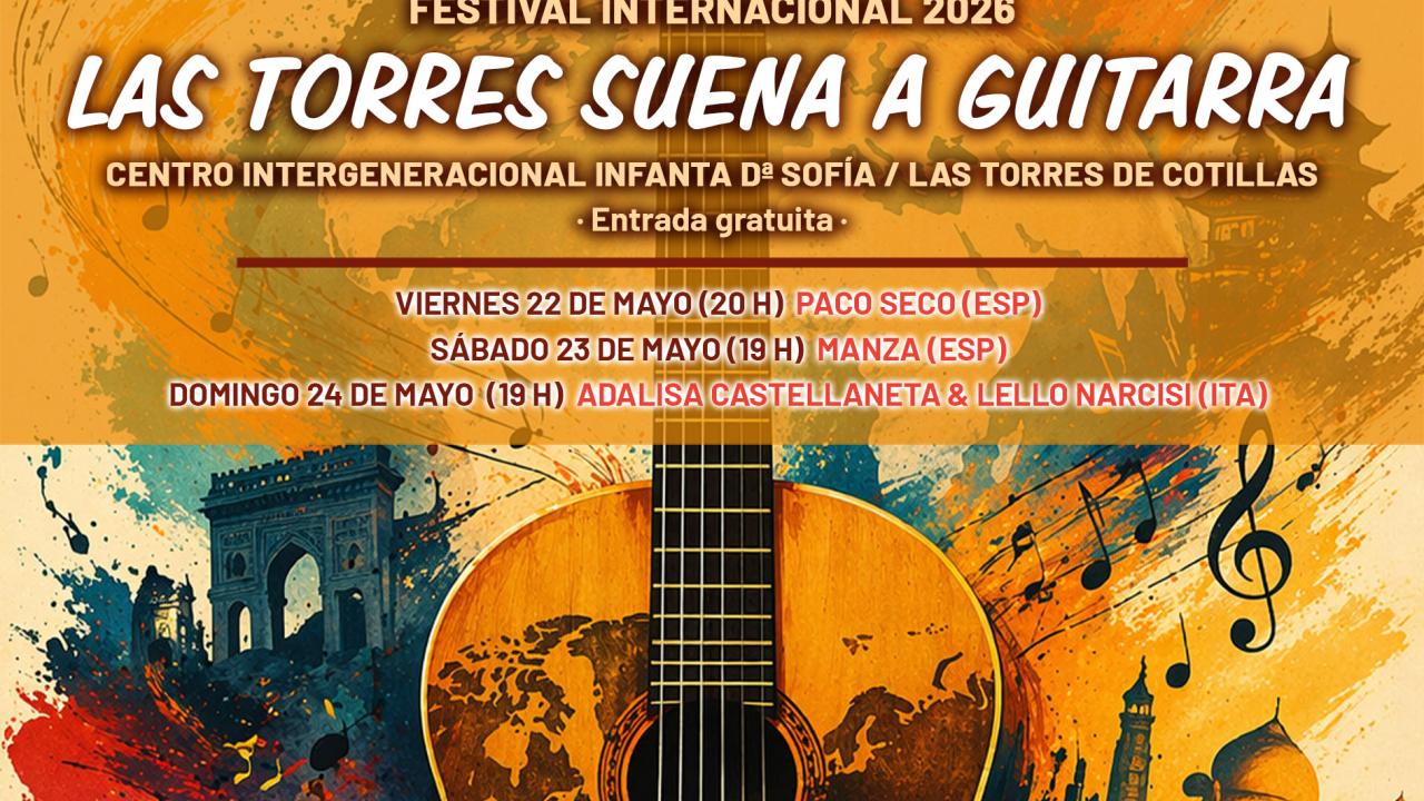 El Centro Intergeneracional Infanta Doña Sofía “sonará a guitarra” durante tres días