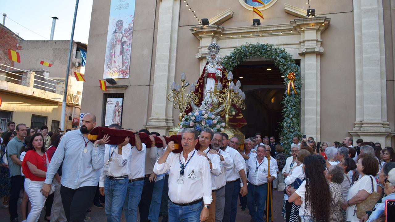Las Torres de Cotillas despide con emoción a la Virgen de la Fuensanta tras dos días históricos