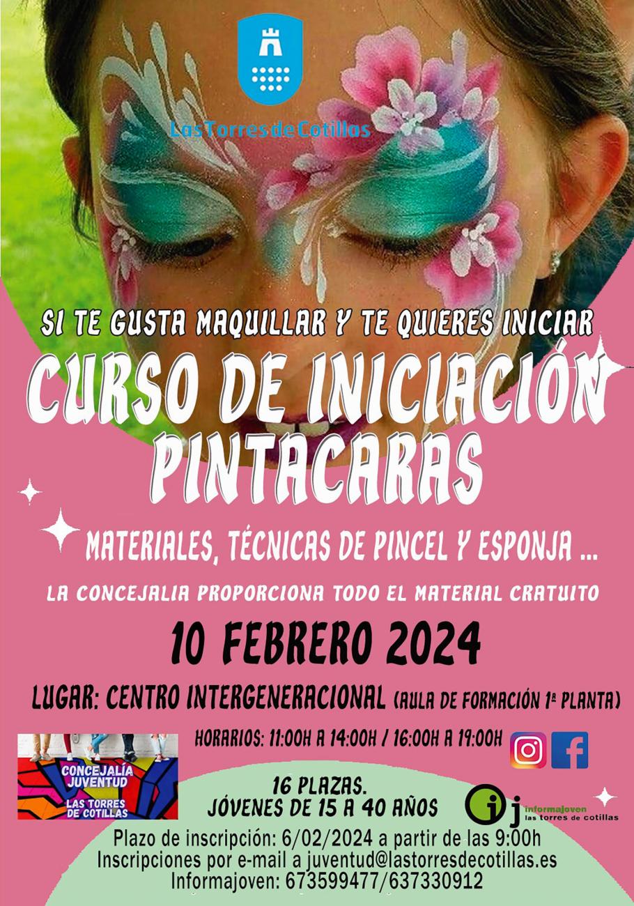 La Concejalía de Juventud programa dos cursos de iniciación al pintacaras