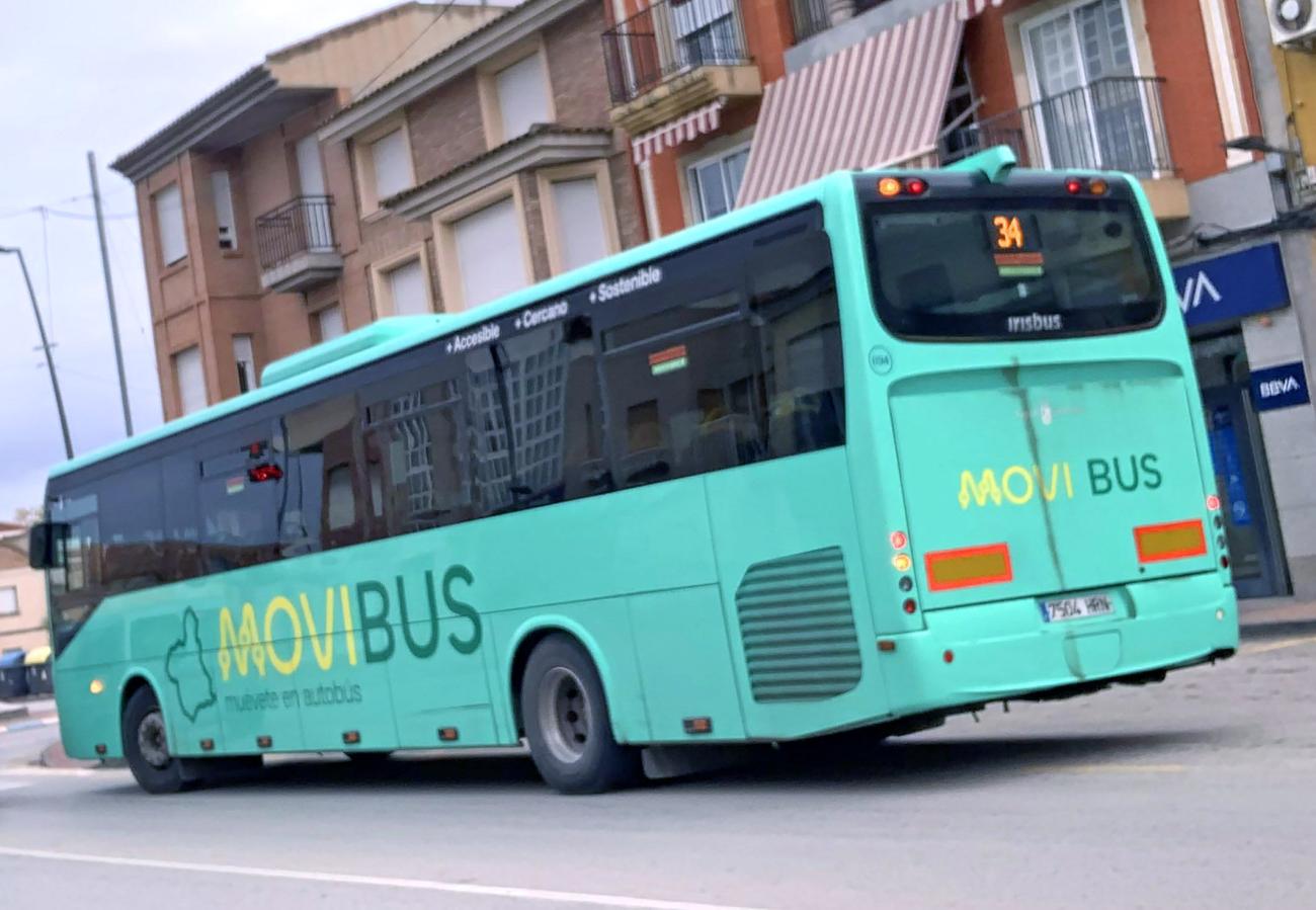 El bus interurbano de Las Torres de Cotillas ampliará su servicio con cinco nuevos horarios