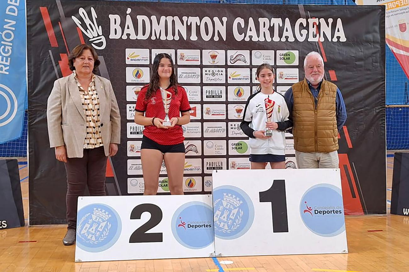 La torreña Alicia Brao, doble subcampeona sub-15 en el Máster Jóvenes nacional de bádminton