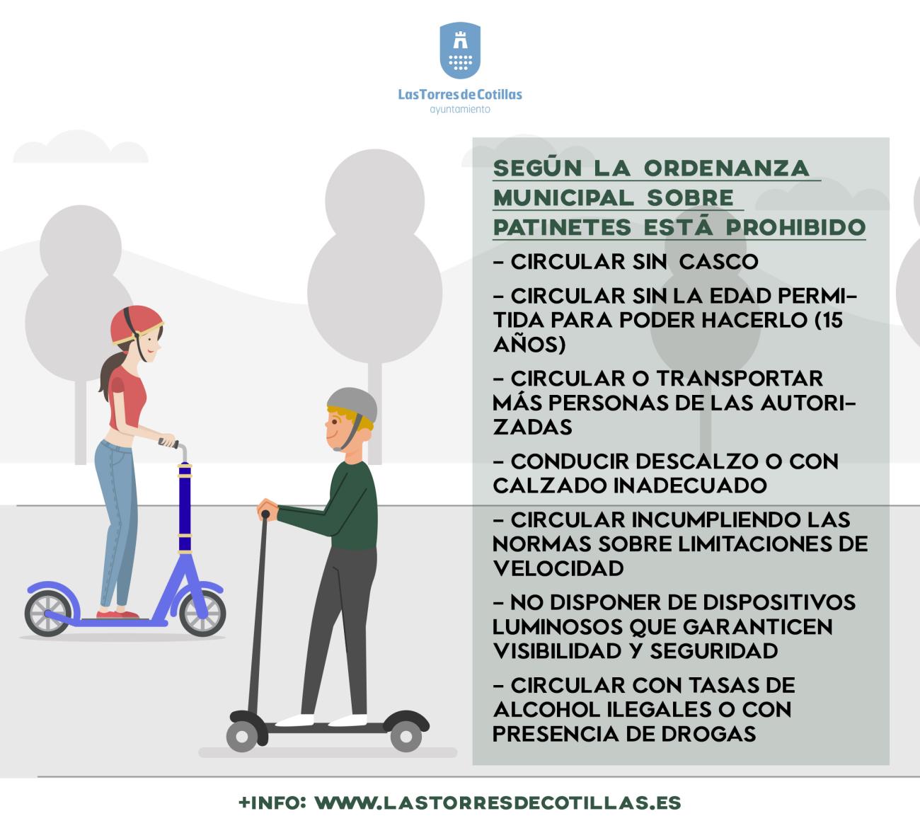 La Concejalía de Movilidad comienza una campaña informativa sobre el uso del patinete