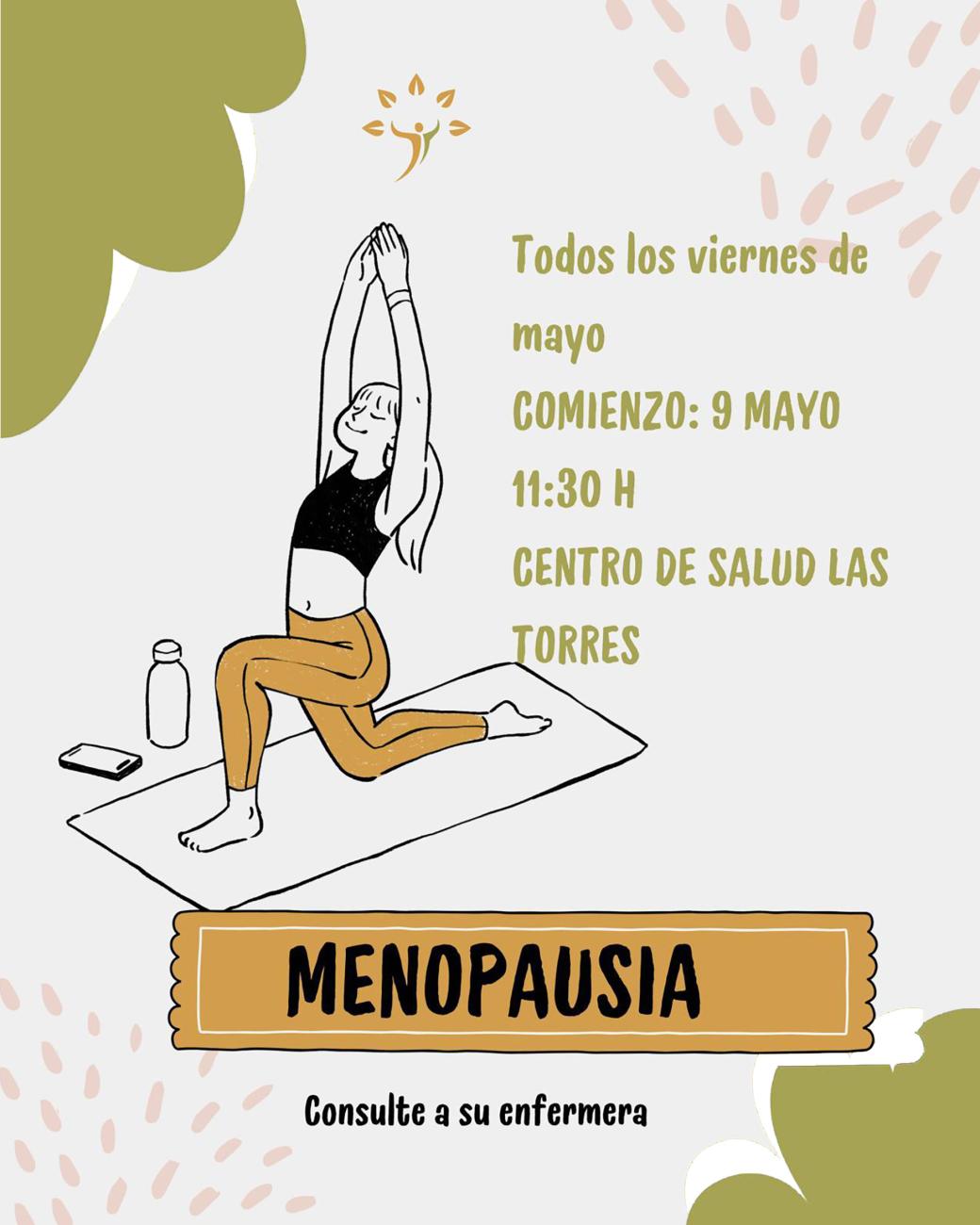 El centro de salud impartirá en mayo talleres gratuitos sobre menopausia y suelo pélvico