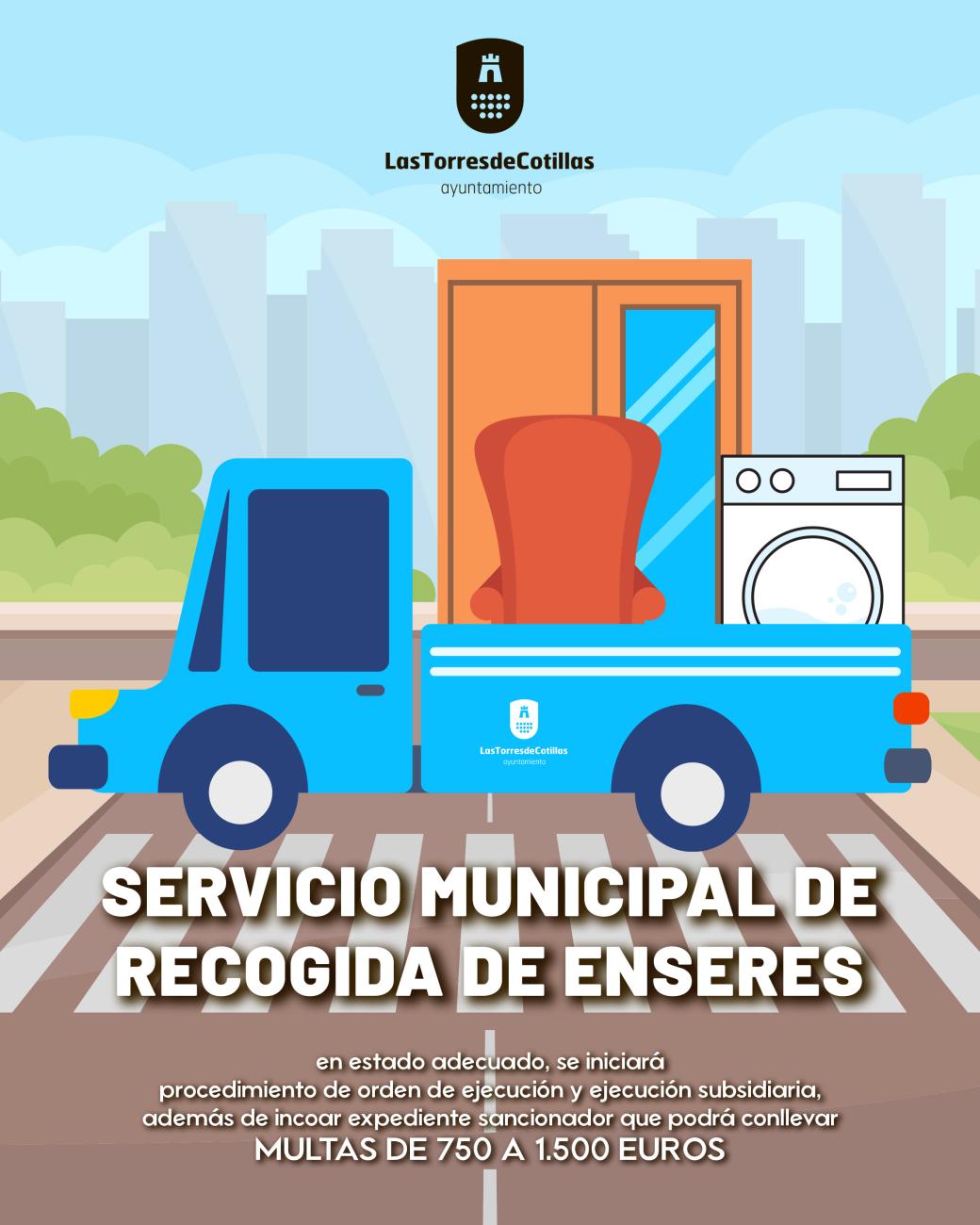Comienza una campaña recordatoria del servicio municipal gratuito de recogida de enseres a domicilio