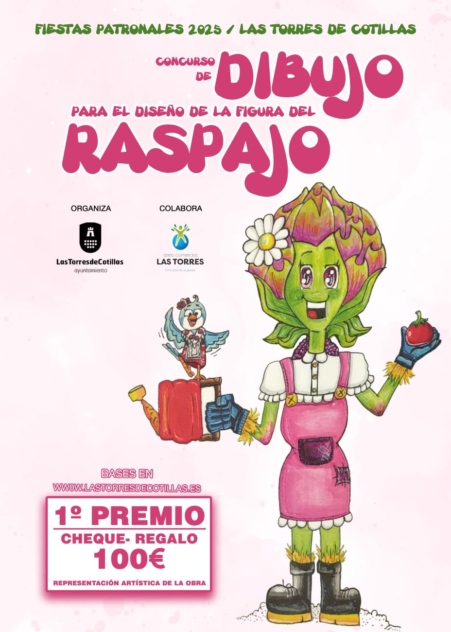 Un año más un concurso de dibujo elegirá la figura del Raspajo de las Fiestas Patronales