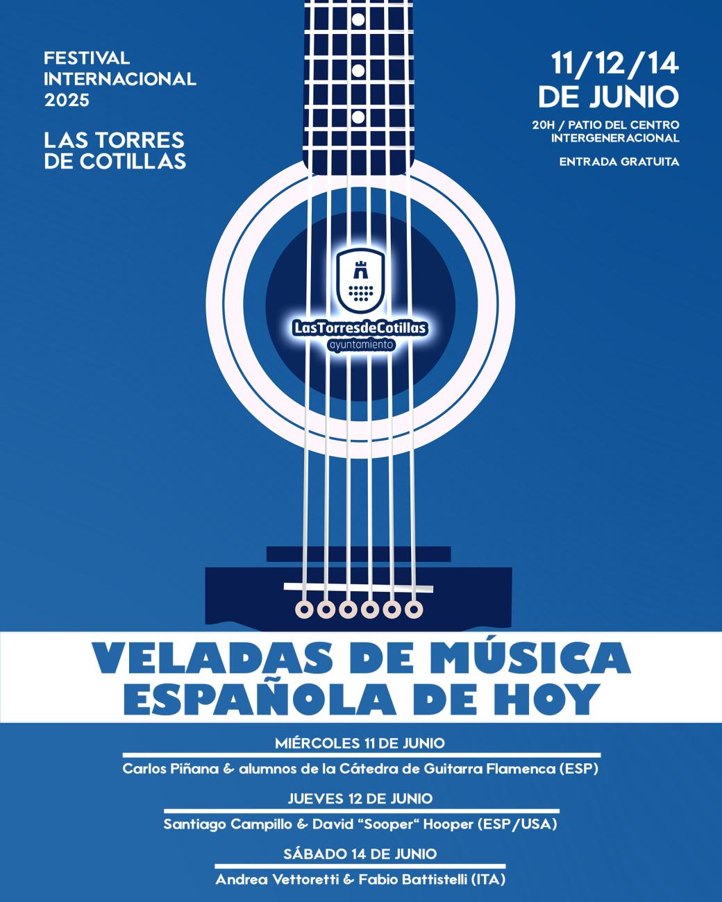 Las mejores guitarras internacionales darán brillo a las “Veladas de música española de hoy”