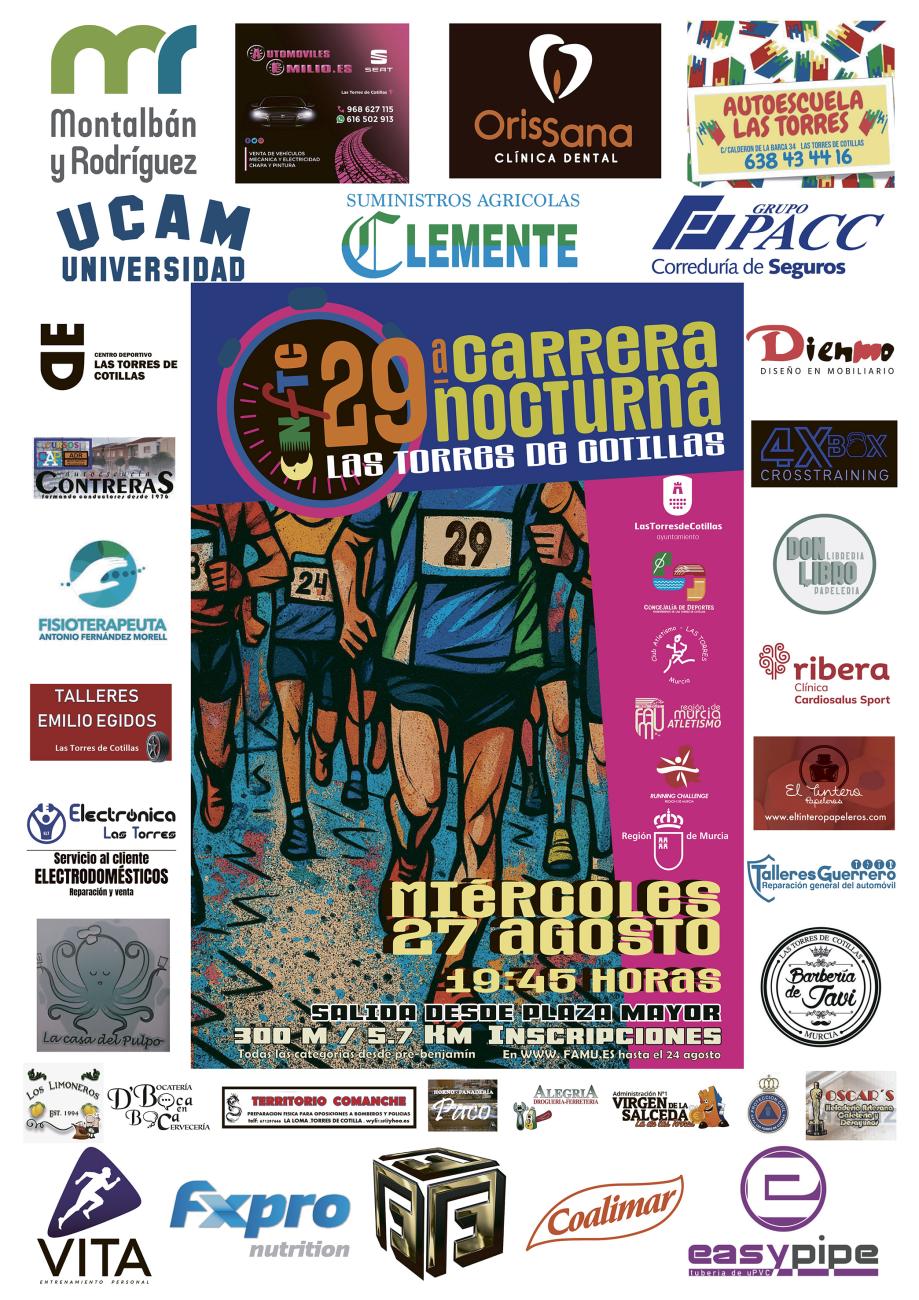 La carrera popular nocturna de las fiestas torreñas, lista para celebrar su 29ª edición