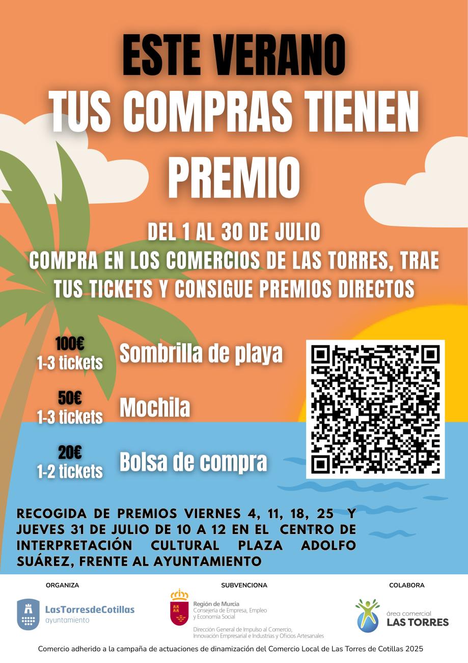 La Concejalía de Comercio prorroga su campaña de regalos veraniegos por compras en el municipio