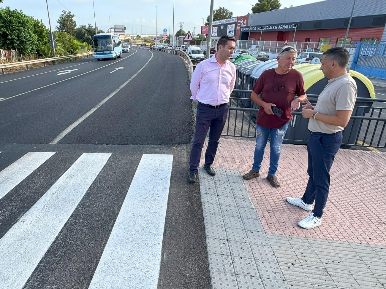La N-344 a su paso por San Pedro renueva su firme con una inversión de 114.000 euros gracias al POS 2024-25