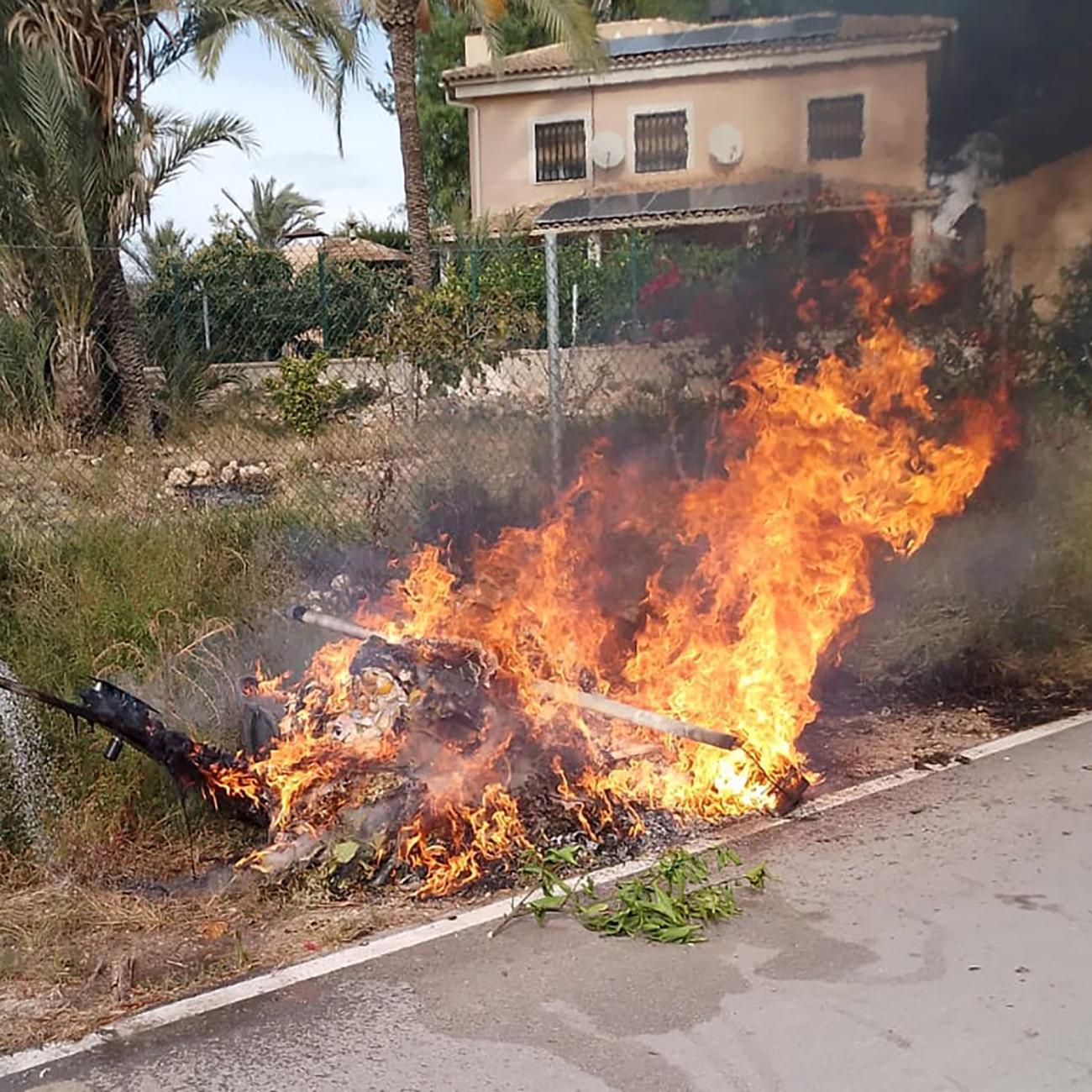 Llamamiento a la población para evitar incendios en los contenedores de residuos